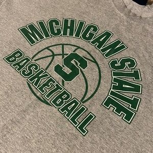 Michigan State Spartans Basketball T-Shirt | Large